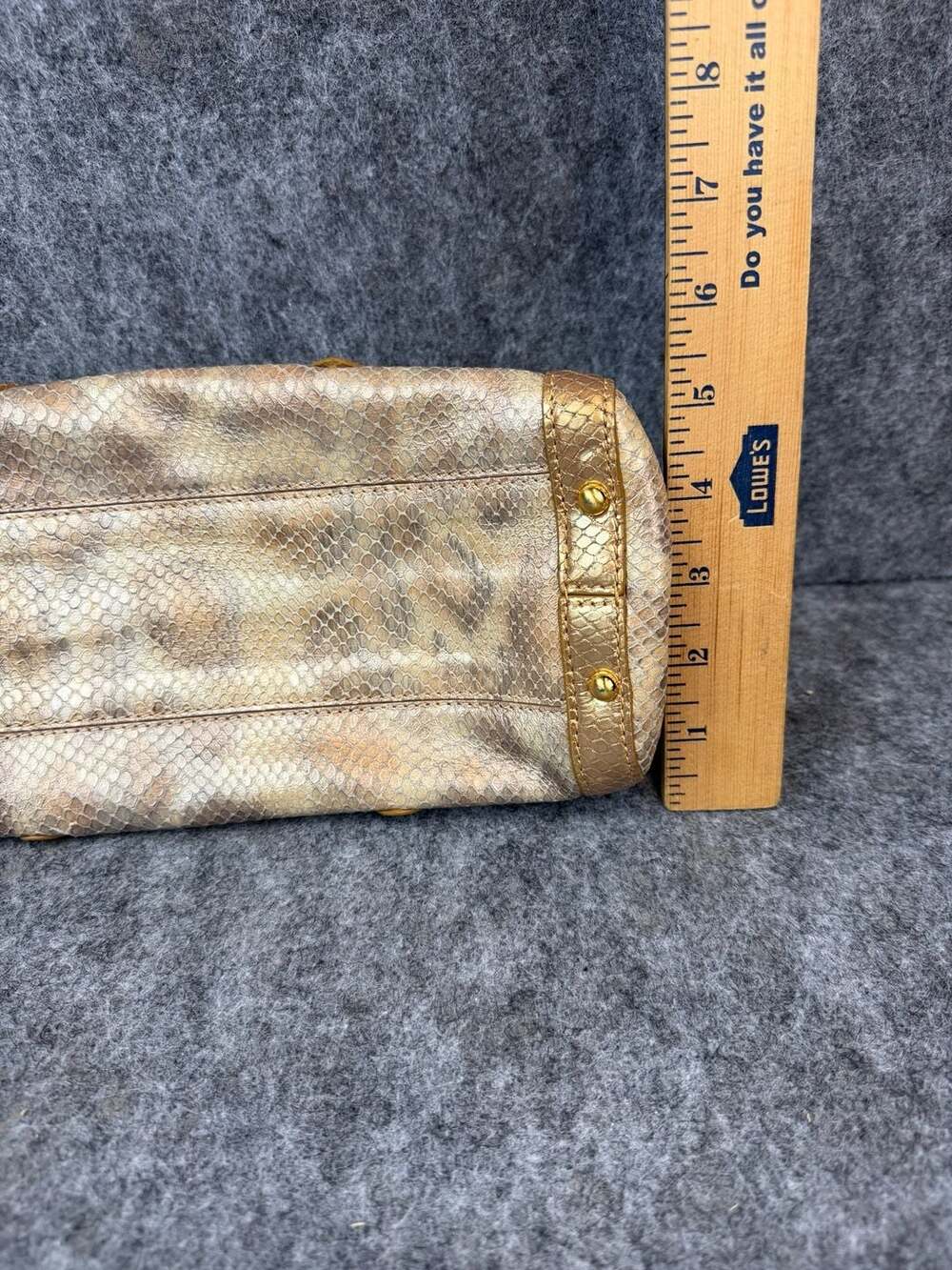 Cole Haan Small Shoulder W/Chain Trinity Python Print Handbag - Picture 7 of 8